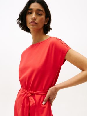 Belted Stretch T-Shirt Dress | Tommy Hilfiger