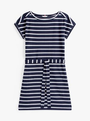 navy stripe t shirt dress Navy Stripe Combo Lottie T-Shirt Mini Dress