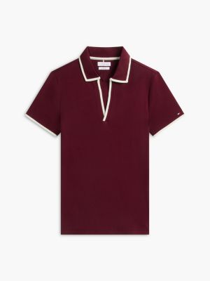 Женские свитеры Tommy Hilfiger Tipped Split Placket Stretch Polo — фото 5