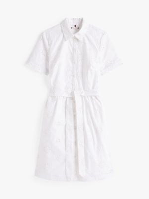 sachin and babi light blue dress Buy Tommy Hilfiger Blue Broderie Anglaise 100% Cotton Shirt Dress from Next  USA main image 1