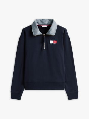 売れ筋商品|||トミーヒルフィガー パーカー・スウェットシャツ レディース アウター TJW REG S FLAG  - Sweatshirt - dark night navy トミーヒルフィガー レディース パーカー・スウェットシャツ