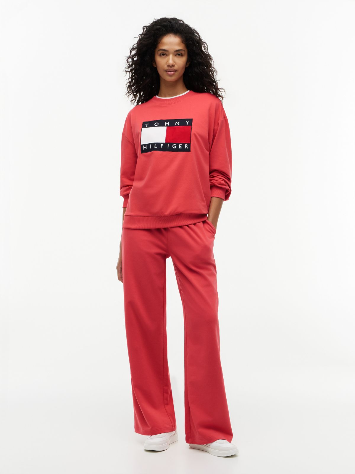 Straight-Leg Sweatpant — Vintage Red