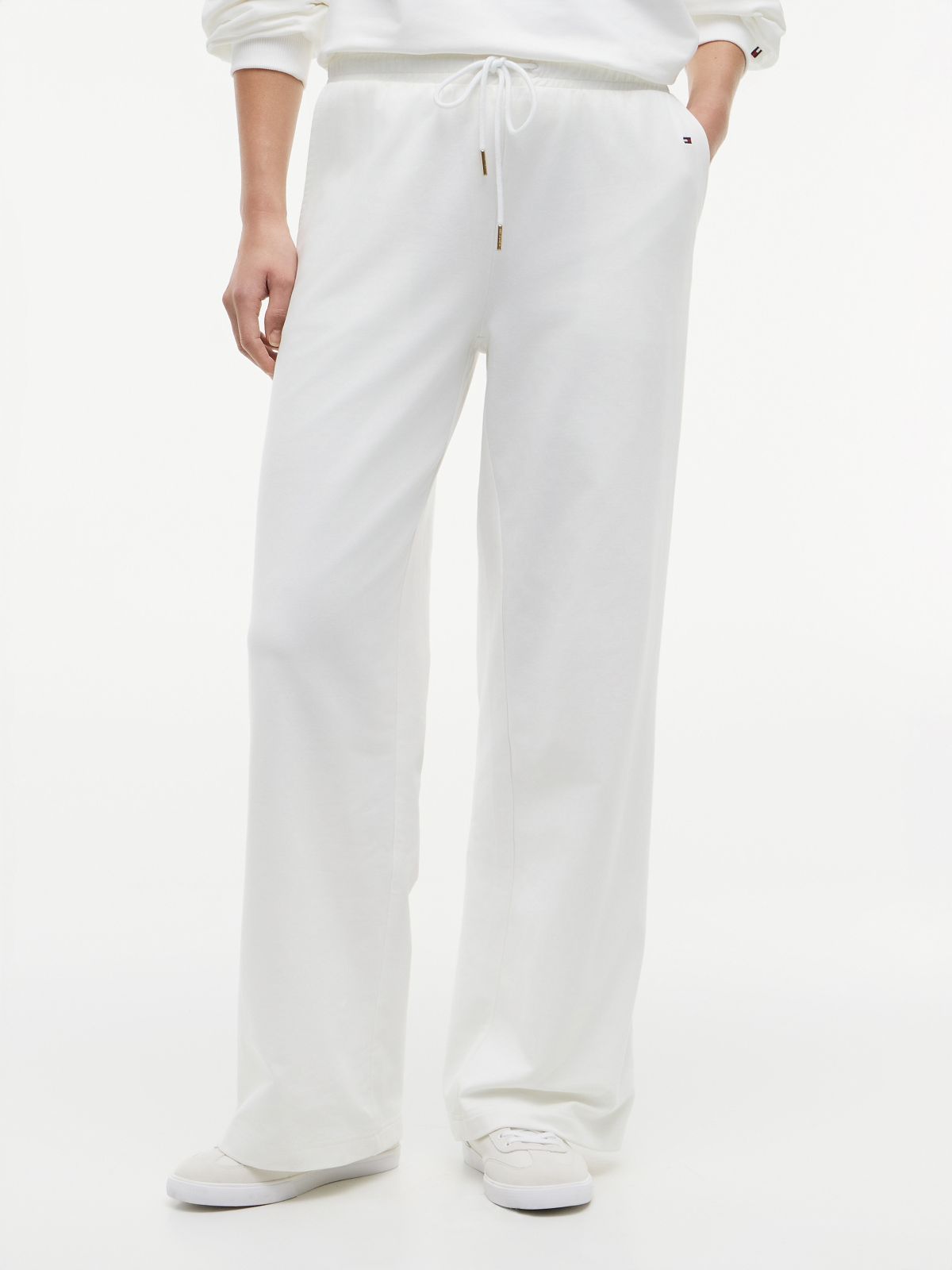 Straight-Leg Sweatpant — Optic White