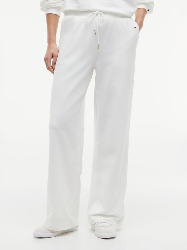 Straight-Leg Sweatpant — Optic White