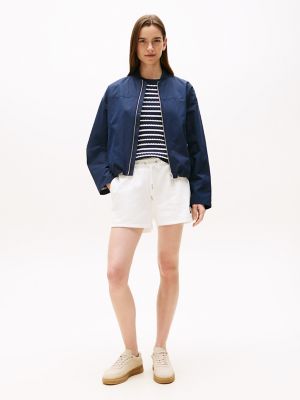 Signature Flag Sweatshort, Ecru