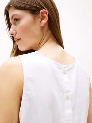 Cotton-Linen Blend Tank Top | Tommy Hilfiger