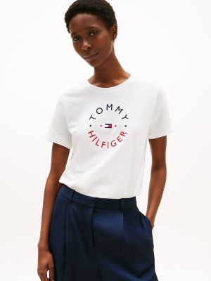 Hilfiger Circle Logo T-Shirt, Ecru