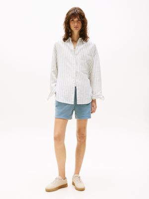 Brushed-Back Terry 5" Short, Blue Coal