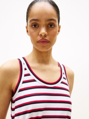 Sleeveless Stripe Maxi Dress | Tommy Hilfiger Canada