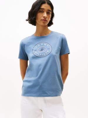 Circle Logo T-Shirt, Blue Coal