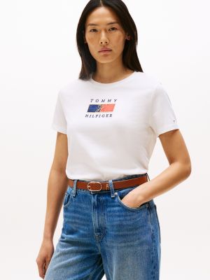Block Logo T-Shirt, Ecru