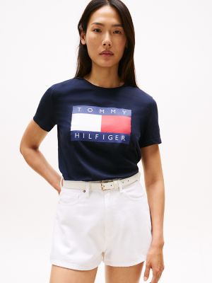 Heritage Flag Logo T-Shirt, Navy