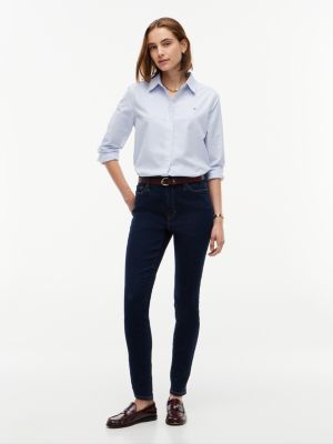 Tommy Hilfiger Women's All-Day Sculpt Denim Skinny Jean - Rinse Blue - 16