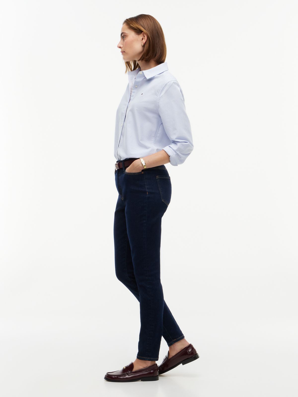 All-Day Sculpt Denim Skinny Jean — Rinse Blue