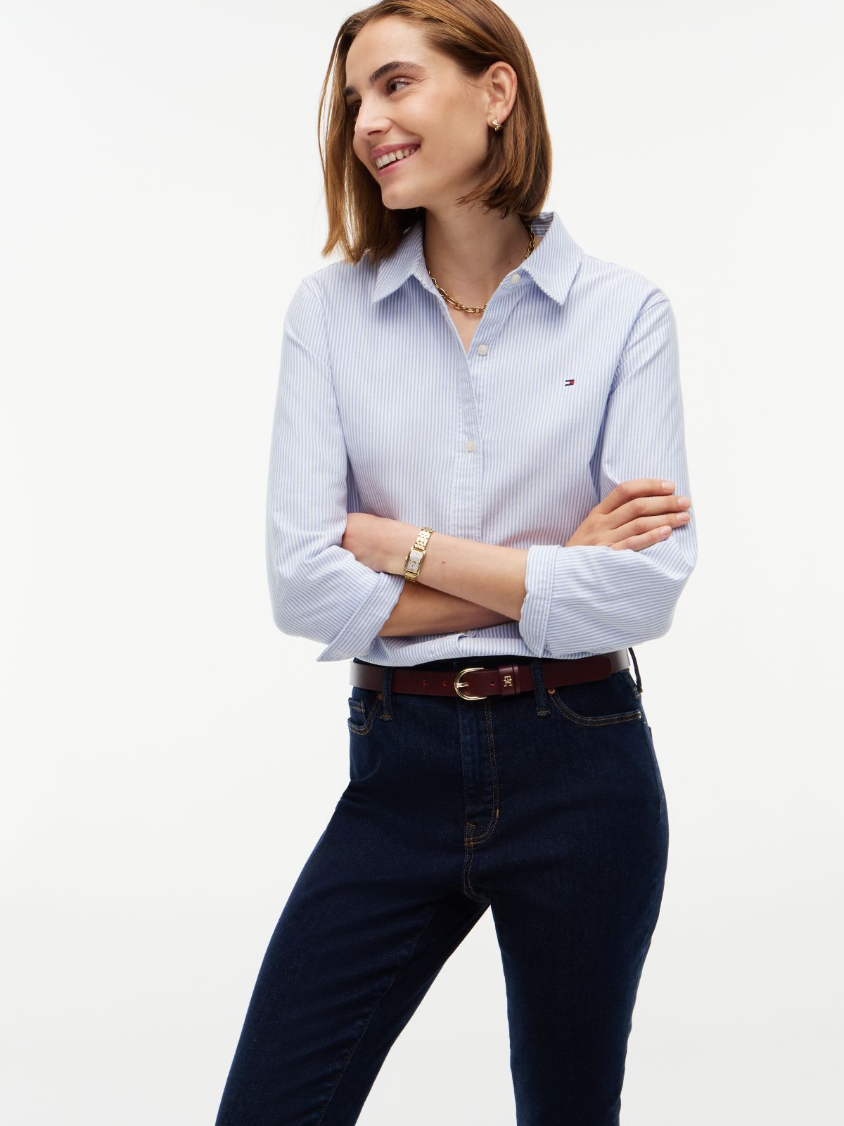 All-Day Sculpt Denim Skinny Jean — Rinse Blue