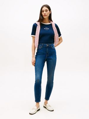 Mid-Rise Skinny Fit Jean, Dark Wash