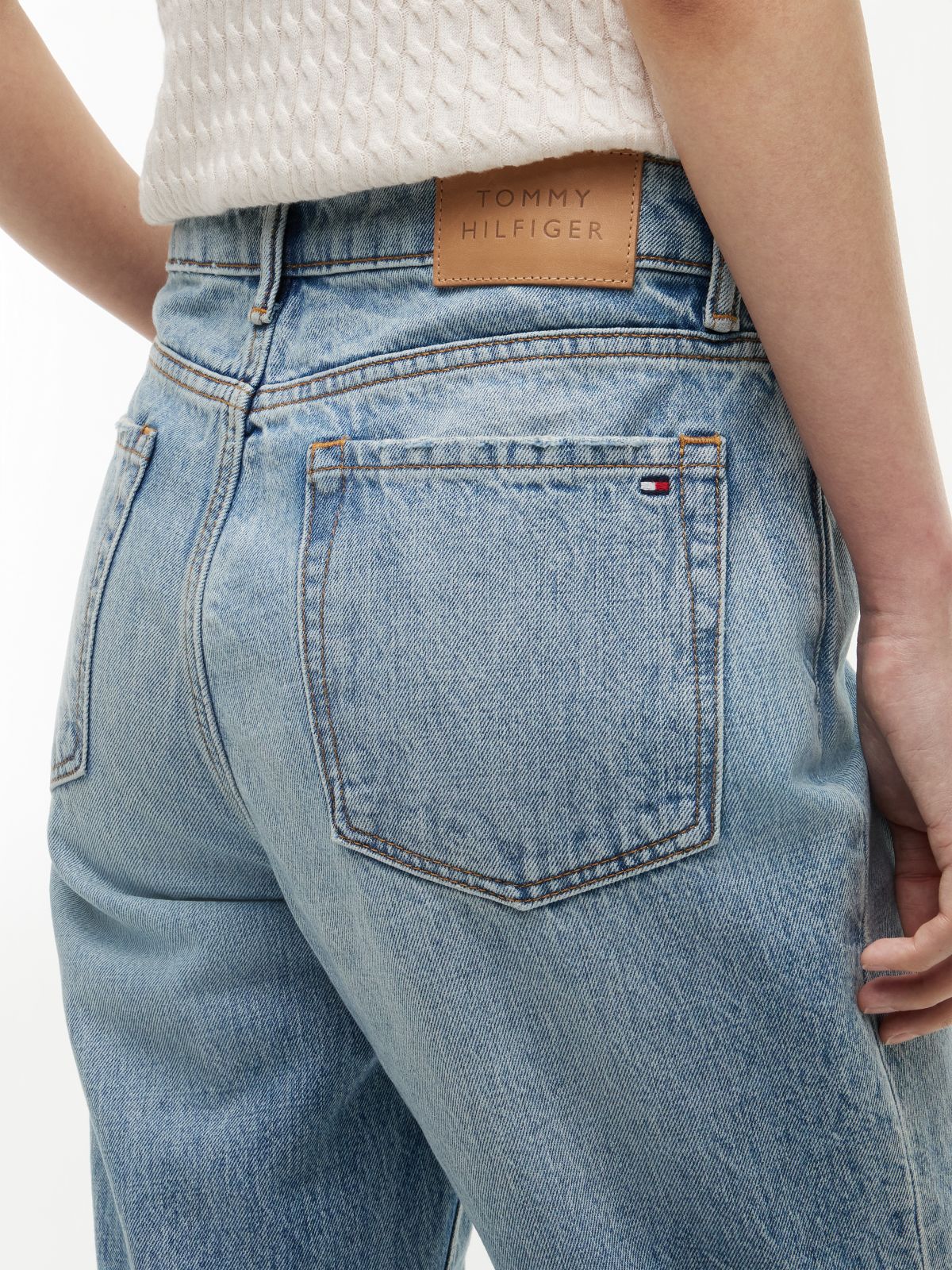 High-Rise Classic Straight Jean — Medium Light Wash