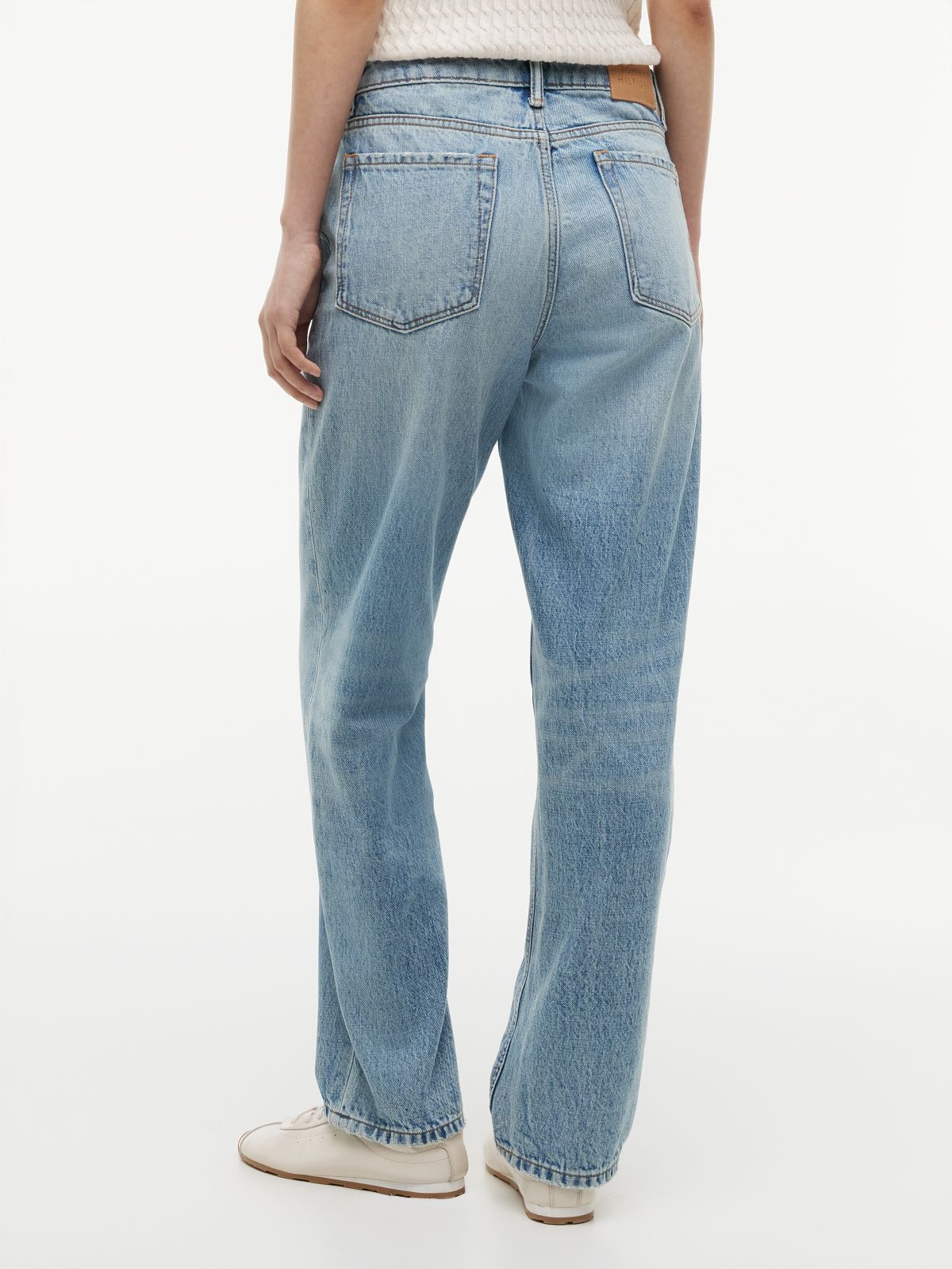 High-Rise Classic Straight Jean — Medium Light Wash