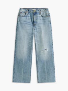 High-Rise Modern Wide Leg Jean — Medium Wash 7