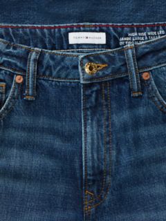 High-Rise Wide Leg Jean — Dark Wash 8