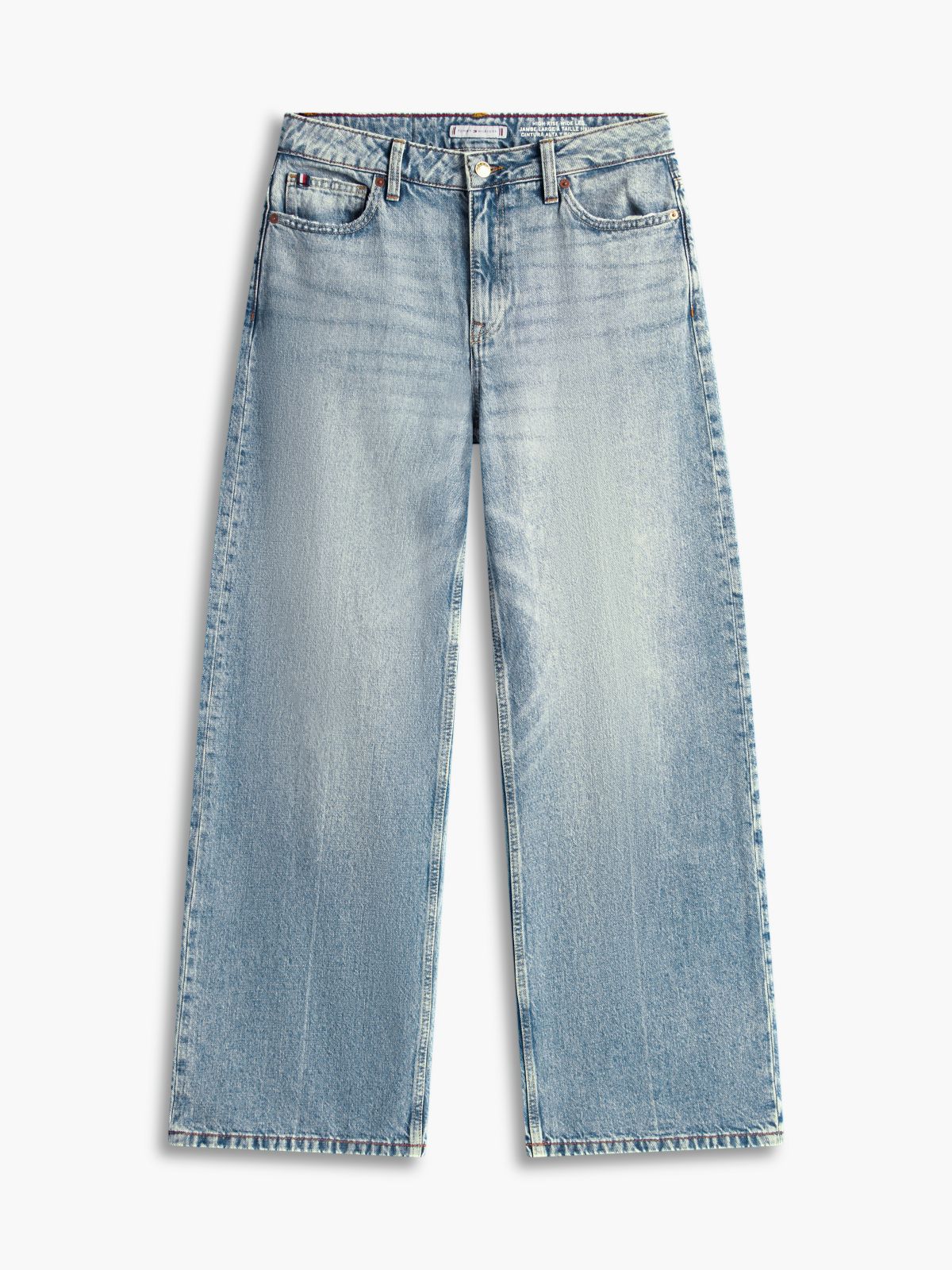 High-Rise Wide Leg Jean — Medium Wash