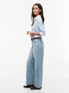 High-Rise Wide Leg Jean — Medium Wash 3