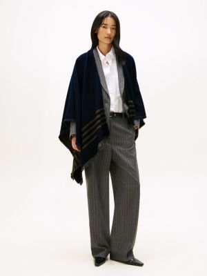 Hilfiger Stripe Logo Cape, Navy