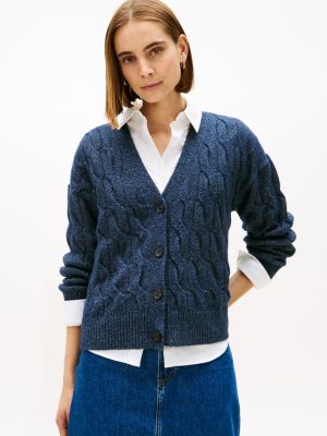 Cable Knit Cardigan, XG01282-XLG