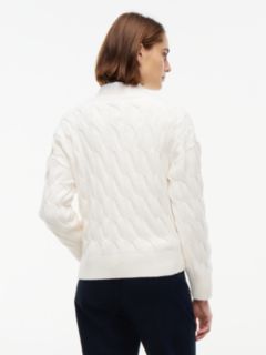 TH Soft Touch Cable Knit Cardigan — Rich Cream 4