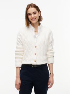 TH Soft Touch Cable Knit Cardigan — Rich Cream 1