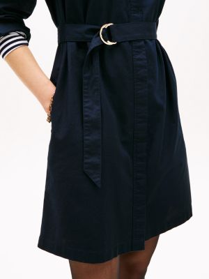 tommy hilfiger long sleeve shirt dress Long-Sleeve Belted Oxford Shirtdress