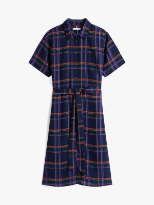 Plaid Georgette Belted Shirtdress | Tommy Hilfiger