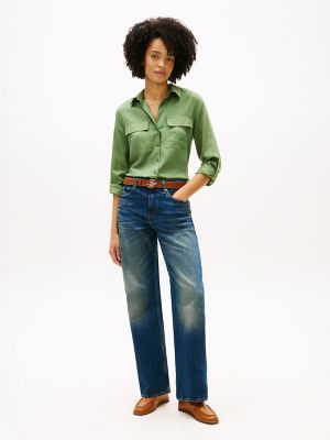 Женские рубашки Tommy Hilfiger Lightweight Utility Shirt — фото 2