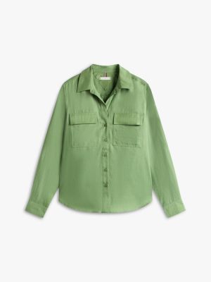 Женские рубашки Tommy Hilfiger Lightweight Utility Shirt — фото 5