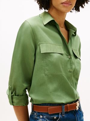 Женские рубашки Tommy Hilfiger Lightweight Utility Shirt — фото 3