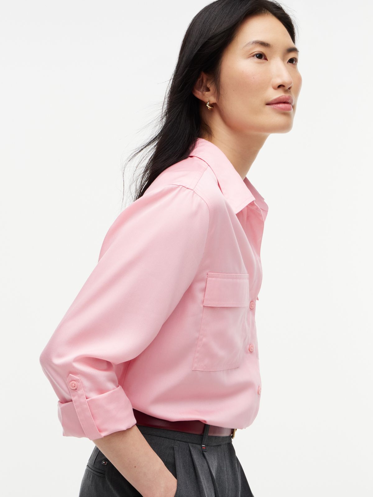 Lightweight Utility Shirt — Iced Rose