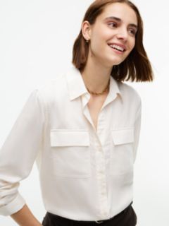 Lightweight Utility Shirt — Ivory Silk 3