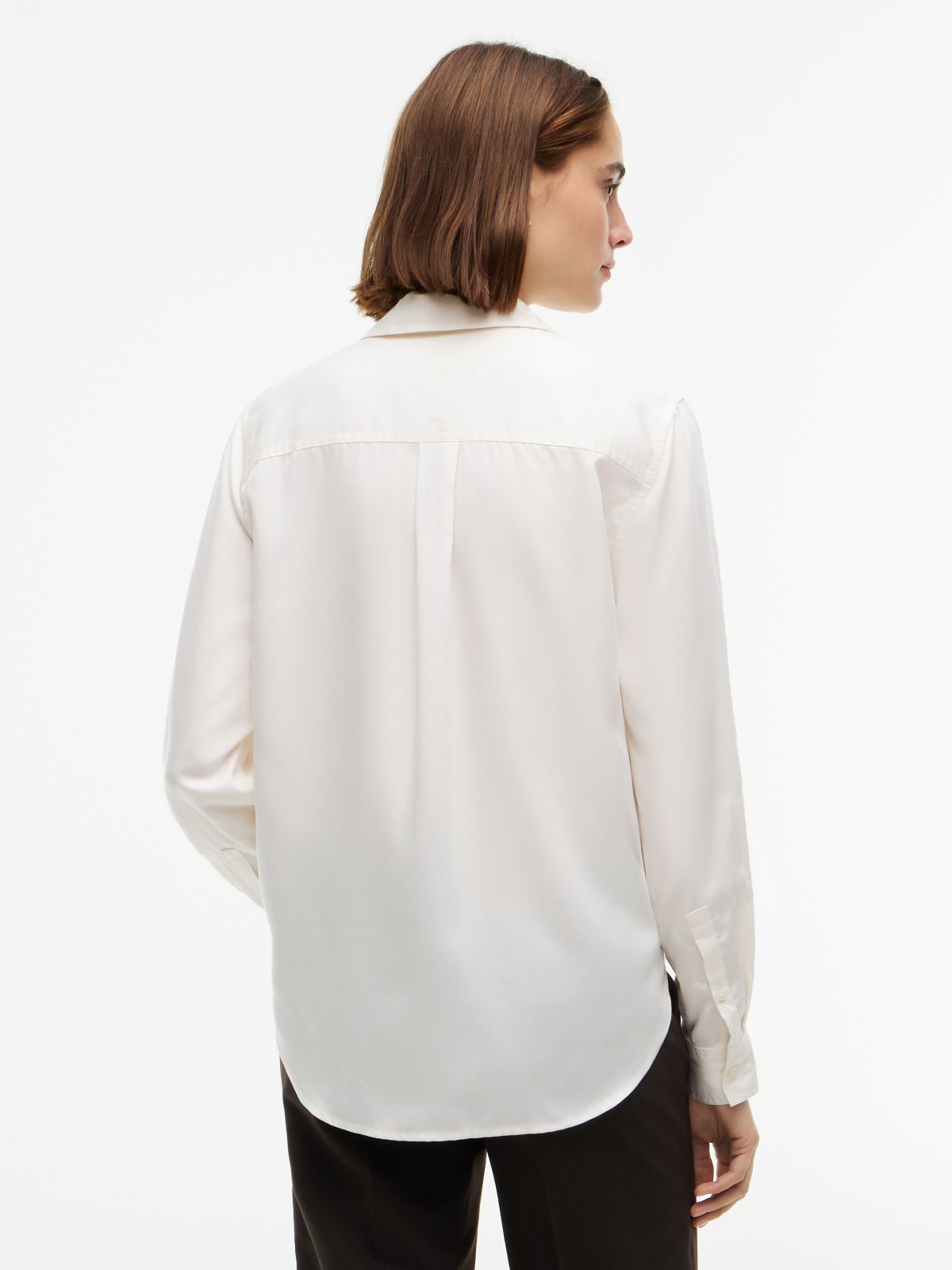 Lightweight Utility Shirt — Ivory Silk