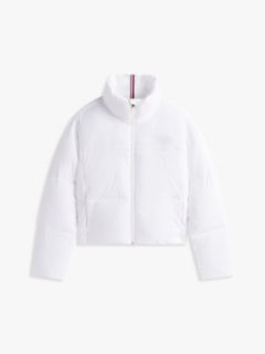 Cropped Puffer Jacket — Optic White 6