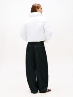 Cropped Puffer Jacket — Optic White 5