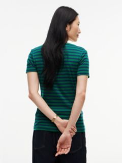 V-Neck Striped Favorite T-Shirt — Nouveau Green 4