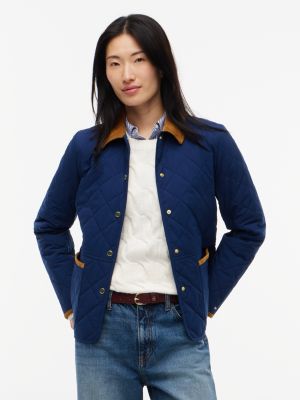 Quilted Jacket, Preppy Navy