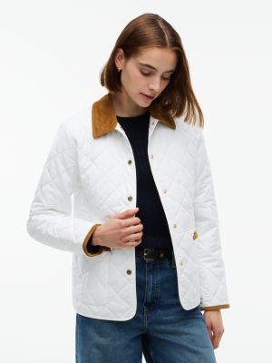 Quilted Jacket, Ecru