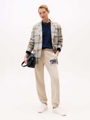 Varsity Tommy Logo Sweatpant, Stone