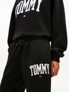 Varsity Tommy Logo Sweatpant — Black 3