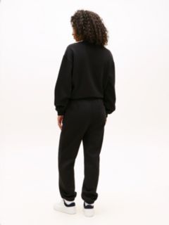 Varsity Tommy Logo Sweatpant — Black 4