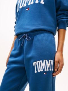 Varsity Tommy Logo Sweatpant — Fossil Blue 3