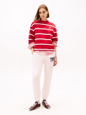 Varsity Tommy Logo Sweatpant, Pink