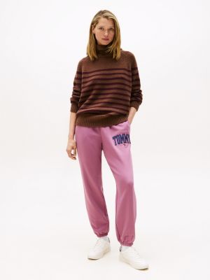 Varsity Tommy Logo Sweatpant, Misty Plum