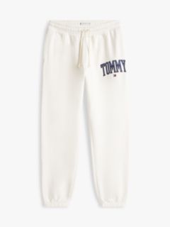 Varsity Tommy Logo Sweatpant — Ivory 5